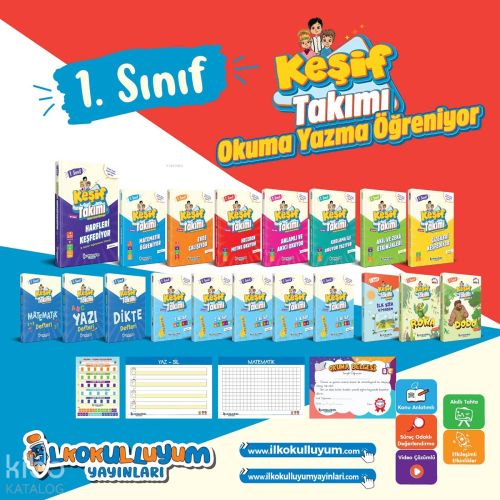 İlkokulluyum 1. Sınıf Keşif Takımı Okuma Yazma Öğreniyor Eğitim Seti