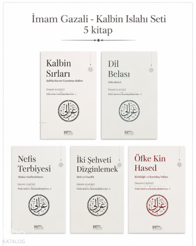 İmam Gazali - Kalbin Islahı Seti (5 Kitap) | İmam Gazali | Miras Yayın