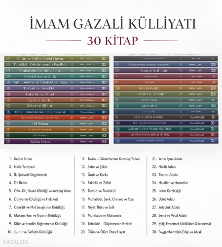 İmam Gazali Külliyatı (30 Kitap) | İmam Gazali | Miras Yayınları