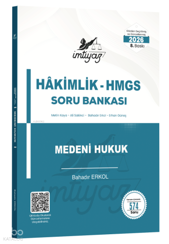İmtiyaz 2026 HMGS Hakimlik Medeni Hukuk Soru Bankası