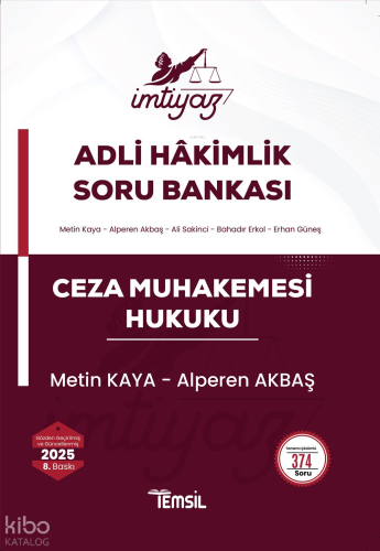 İmtiyaz Adli-İdari Hâkimlik Soru Bankası - Ceza Muhakemesi Hukuku