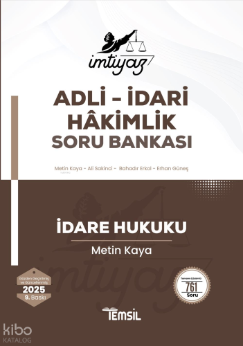 İmtiyaz Adli-İdari Hâkimlik Soru Bankası - İdare Hukuku Soru Bankası