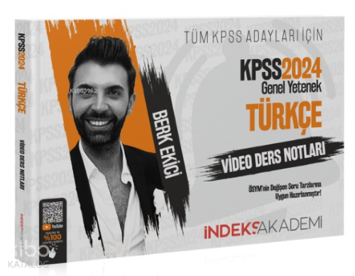 İndeks Akademi 2024 KPSS Türkçe Video Ders Notları