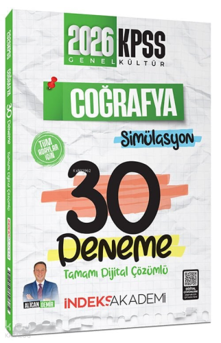 İndeks Akademi 2026 KPSS Coğrafya Simülasyon 30 Deneme Çözümlü