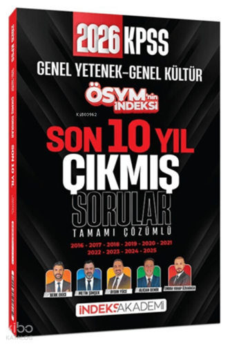 İndeks Akademi 2026 KPSS Genel Yetenek Genel Kültür ÖSYM'nin İndeksi Ç