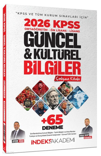 İndeks Akademi 2026 KPSS Güncel ve Kültürel Bilgiler Çalışma Kitabı (6