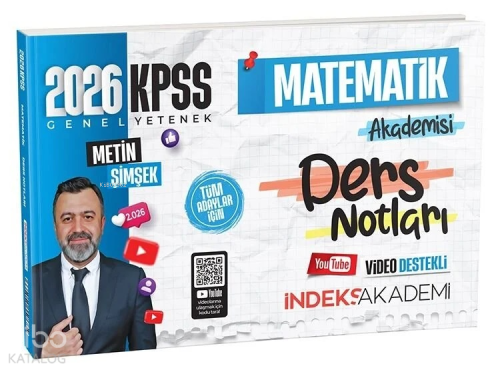 İndeks Akademi 2026 KPSS Matematik Akademisi Video Ders Notları
