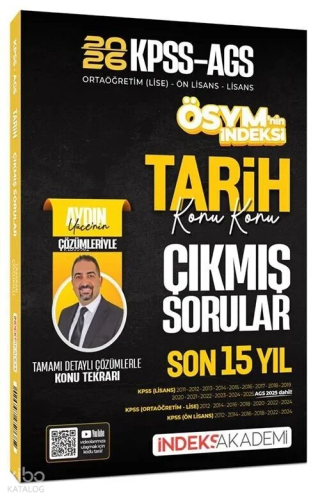 İndeks Akademi 2026 KPSS MEB-AGS Tarih ÖSYM nin İndeksi Çıkmış Sorular