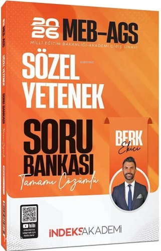 İndeks Akademi 2026 MEB-AGS Sözel Yetenek Soru Bankası Çözümlü
