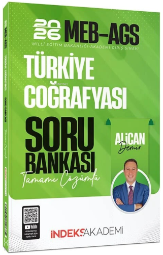 İndeks Akademi 2026 MEB-AGS Türkiye Coğrafyası Soru Bankası Çözümlü