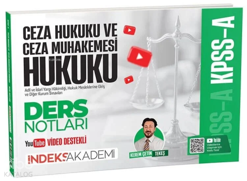 İndeks Akademi KPSS A Grubu Ceza Hukuku ve Ceza Muhakemesi Hukuku Vide