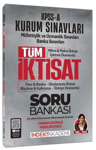 İndeks Akademi KPSS A Grubu TÜM İktisat Soru Bankası Çözümlü | Emel Ak