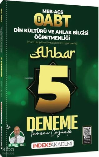 İndeks Akademi ÖABT MEB-AGS Din Kültürü ve Ahlak Bilgisi Ahbar 5 Denem