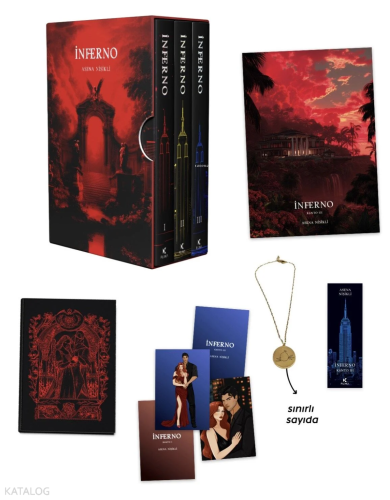 İnferno 1-2-3 Kitap (Ciltli - Kolyeli) | Asena Nişikli | Pukka Yayınla