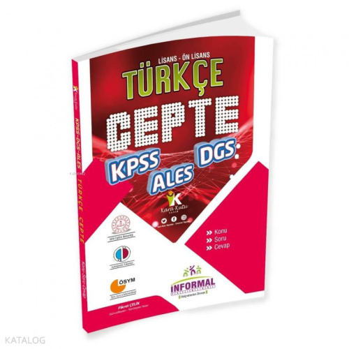 İnformal Yayınları KPSS DGS ALES Türkçe Cepte Konu Soru Cevap | Kolekt
