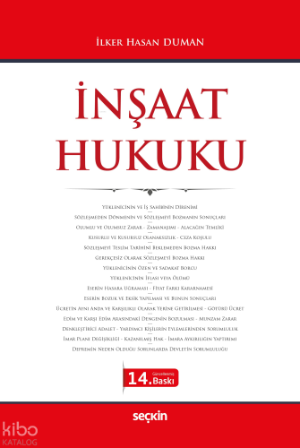 İnşaat Hukuku (Ciltli)