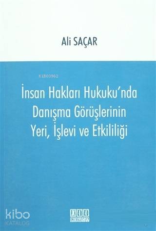 İnsan Hakları Hukuku'nda Danışma Görüşlerinin Yeri, İşlevi ve Etkililiği