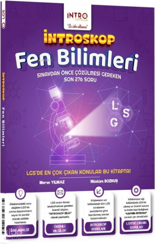 İntro Yayınları 8. Sınıf LGS Fen Bilimleri İntroskop Soru Bankası