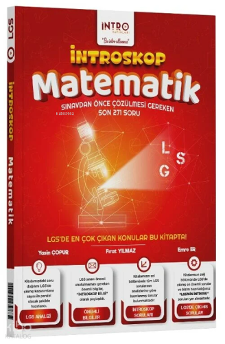 İntro Yayınları 8. Sınıf LGS Matematik İntroskop Soru Bankası