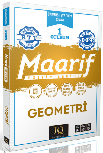 IQ Yayınları 2028 TYT Geometri Maarif Eğitim Serisi 1. Oturum | Kolekt