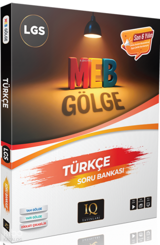 IQ Yayınları 8. Sınıf Gölge Türkçe Soru Bankası | Kolektif | IQ Yayınl