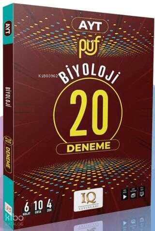IQ Yayınları AYT Biyoloji Püf 20`li Deneme
