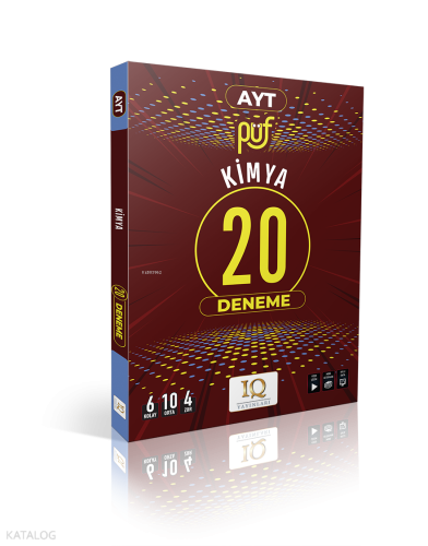 IQ Yayınları AYT PÜF Kimya 20 Branş Deneme