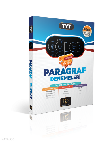 IQ Yayınları TYT Gölge Paragraf Denemeleri | Kolektif | IQ Yayınları (