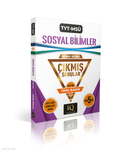 IQ Yayınları Tyt-Msü Sosyal B. Çıkmış So.2020-2024