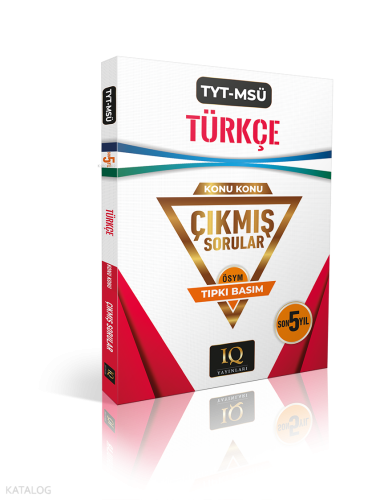 IQ Yayınları Tyt-Msü Türkçe Çıkmış So.2020-2024