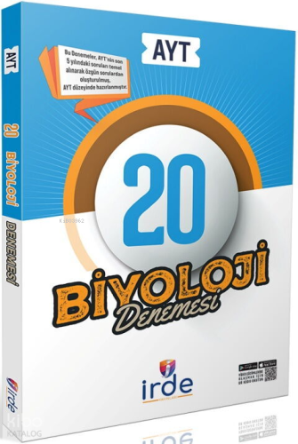 İrde Yayınları AYT Biyoloji 20 Deneme | Kolektif | İrde Yayınları (Haz