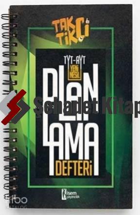 İsem 2021 TYT- AYT Taktikçi Yeni Nesil Planlama Defteri İsem Yayıncılık