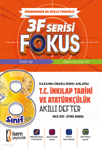 İsem Yayıncılık 8. Sınıf T.C. İnkılap Tarihi ve Atatürkçülük Akıllı De