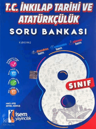 İsem Yayıncılık 8. Sınıf T.C. İnkılap Tarihi ve Atatürkçülük Soru Bank