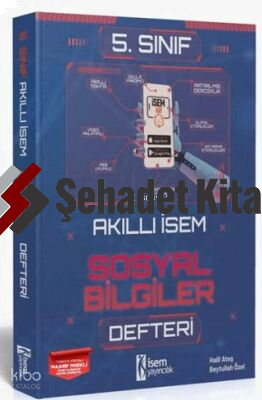 İsem Yayıncılık Akıllı İsem 5. Sınıf Sosyal Akıllı Defter