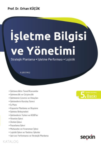İşletme Bilgisi ve Yönetimi