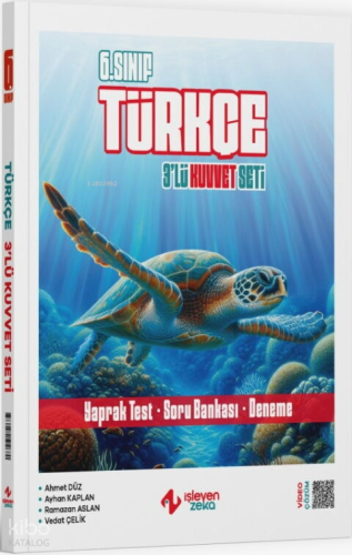 İşleyen Zeka 6. Sınıf Türkçe 3 lü Kuvvet Serisi Seti | Ahmet Düz | İşl