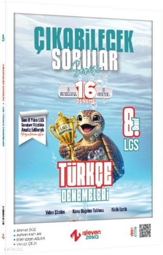 İşleyen Zeka 8. Sınıf LGS Türkçe Çıkabilecek Sorular Denemeleri | Ahme