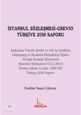 İstanbul Sözleşmesi-Grevıo Türkiye 2018 Raporu