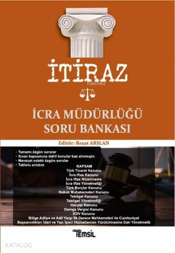 İtiraz İcra Müdürlüğü Soru Bankası | Reşat Arslan | Temsil Kitap