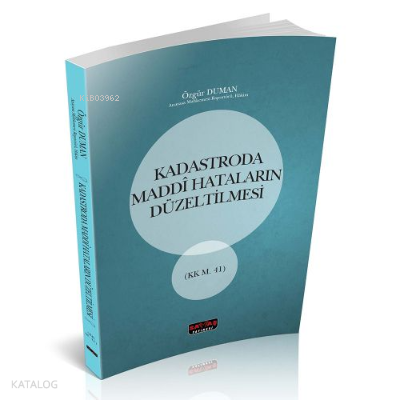 Kadastroda Maddi Hataların Düzeltilmesi