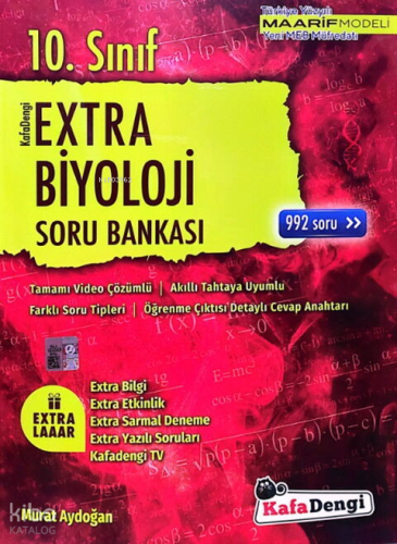 Kafa Dengi 10. Sınıf Extra Biyoloji Soru Bankası (Tümü Video Çözümlü)