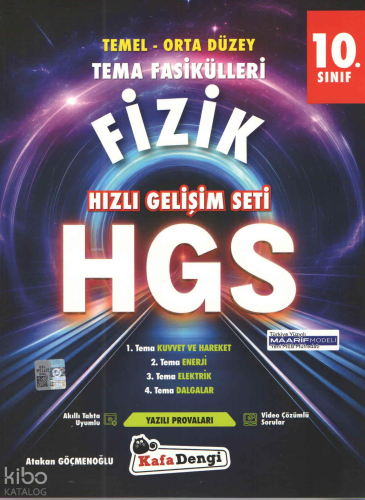 Kafa Dengi Yayınları 10. Sınıf HGS Fizik Tema Fasikülleri | Atakan Göç