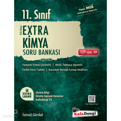 Kafa Dengi Yayınları 11. Sınıf Kimya Extra Soru Bankası