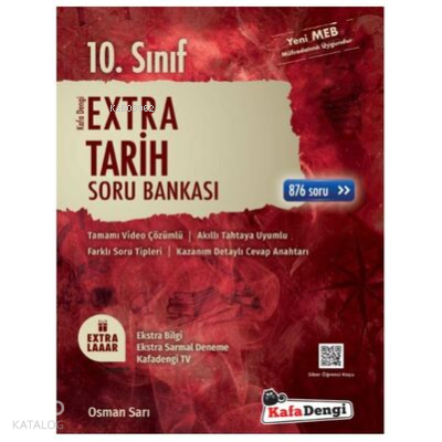 KafaDengi 10.Sınıf Extra Tarih Soru Bankası(Tümü Video Çözümlü) | Kole