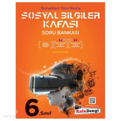 KafaDengi 6.Sınıf Sosyal Bilgiler Kafası Soru Bankası (Tümü Video Çözü