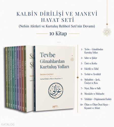 Kalbin Dirilişi ve Manevi Hayat Seti (10 Kitap) | İmam Gazali | Miras 