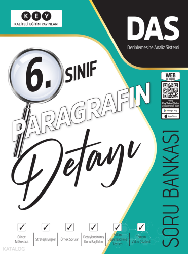 Kaliteli Eğitim Yayınları 6. Sınıf Paragrafın Detayı Soru Bankası | Ko