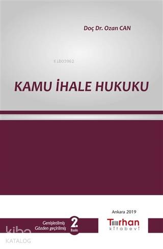 Kamu İhale Hukuku | Ozan Can | Turhan Kitabevi