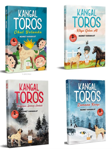 Kangal Toros Serisi 2.Sınıf Okuma Seti 8-14 Yaş (4 Kitap Set) | Mehmet
